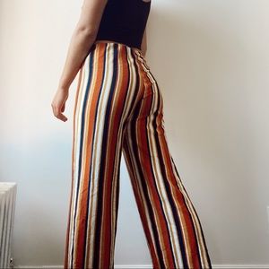 UO Orange Striped Pants